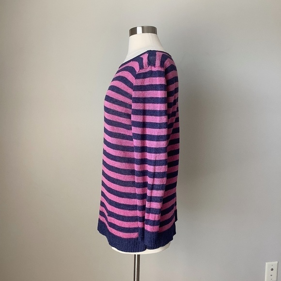 Talbots Linen Long Sleeve Shirt Top L - Picture 10 of 16